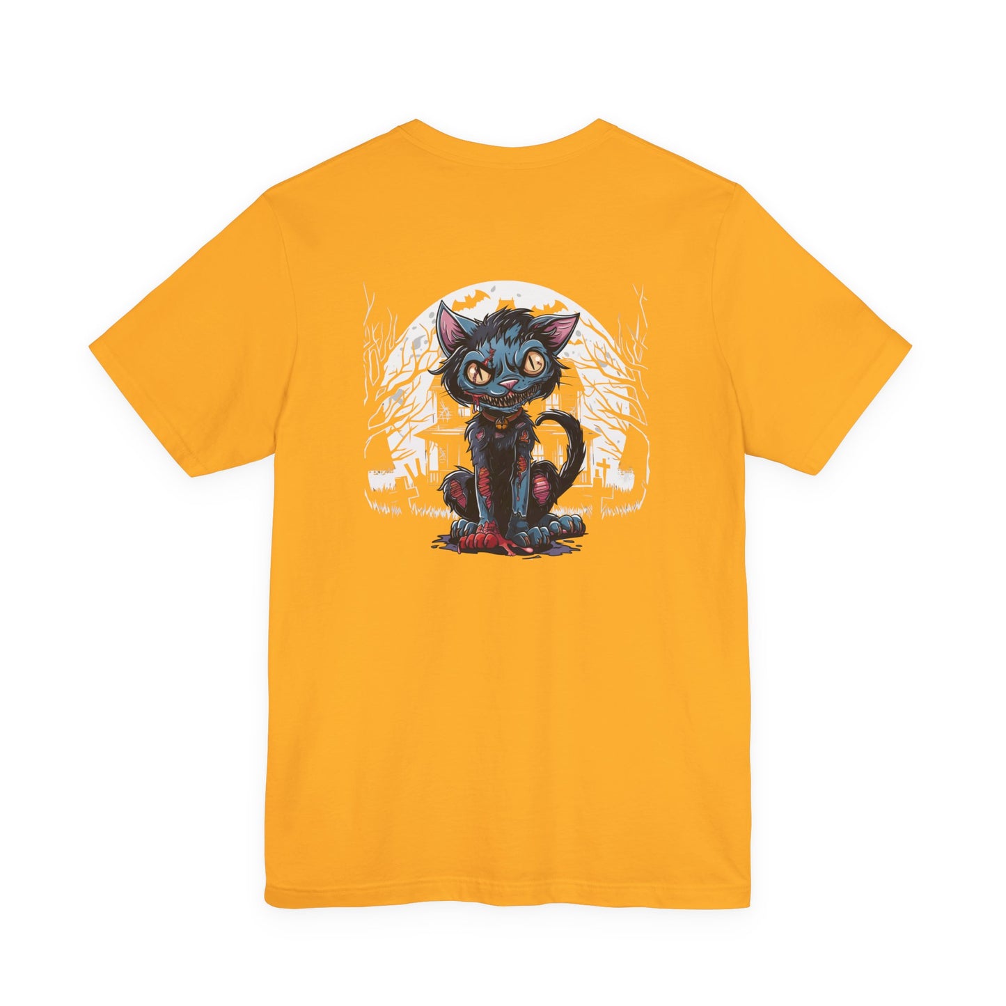 Haunted Zombie Cat Horror House T-Shirt