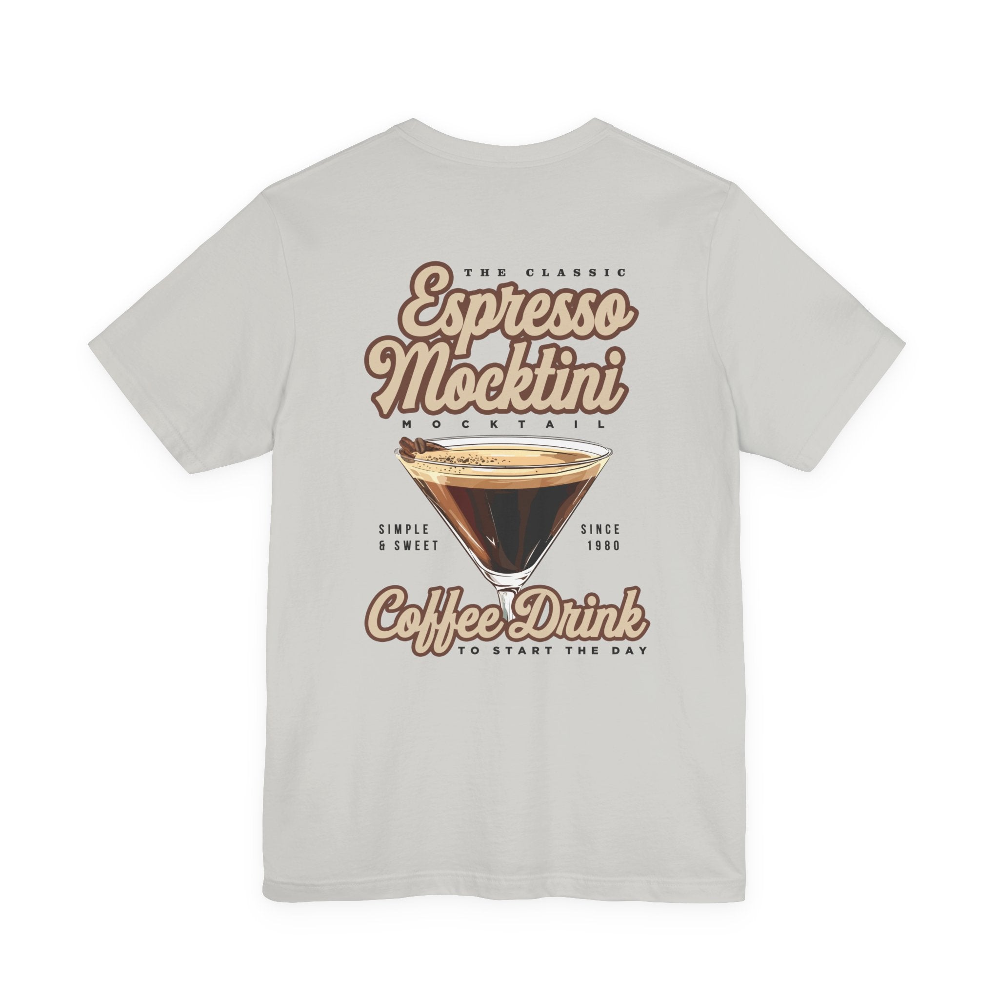 The Classic Espresso Mocktini Mocktail T-Shirt – Featuring Bold Coffee Drink Graphic