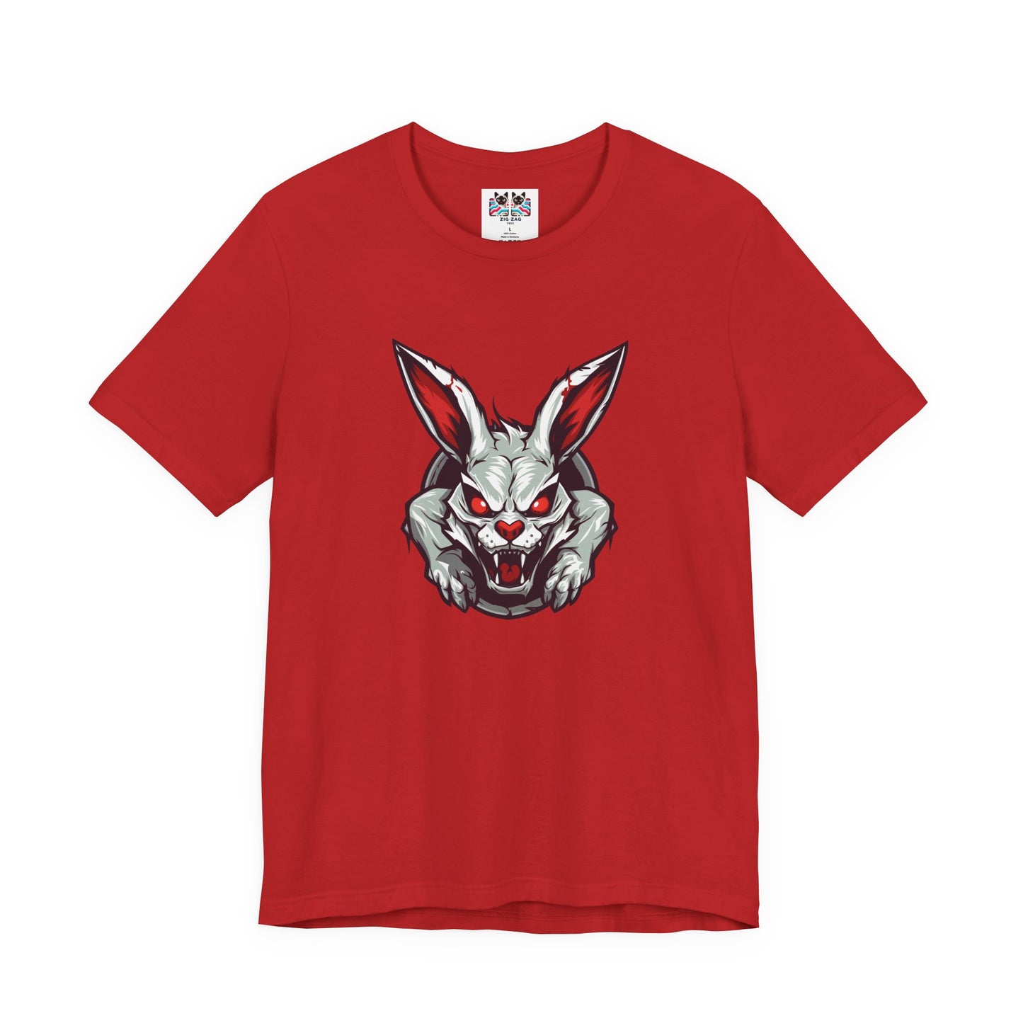 Evil Rabbit and Haunted Full Moon Halloween T-Shirt