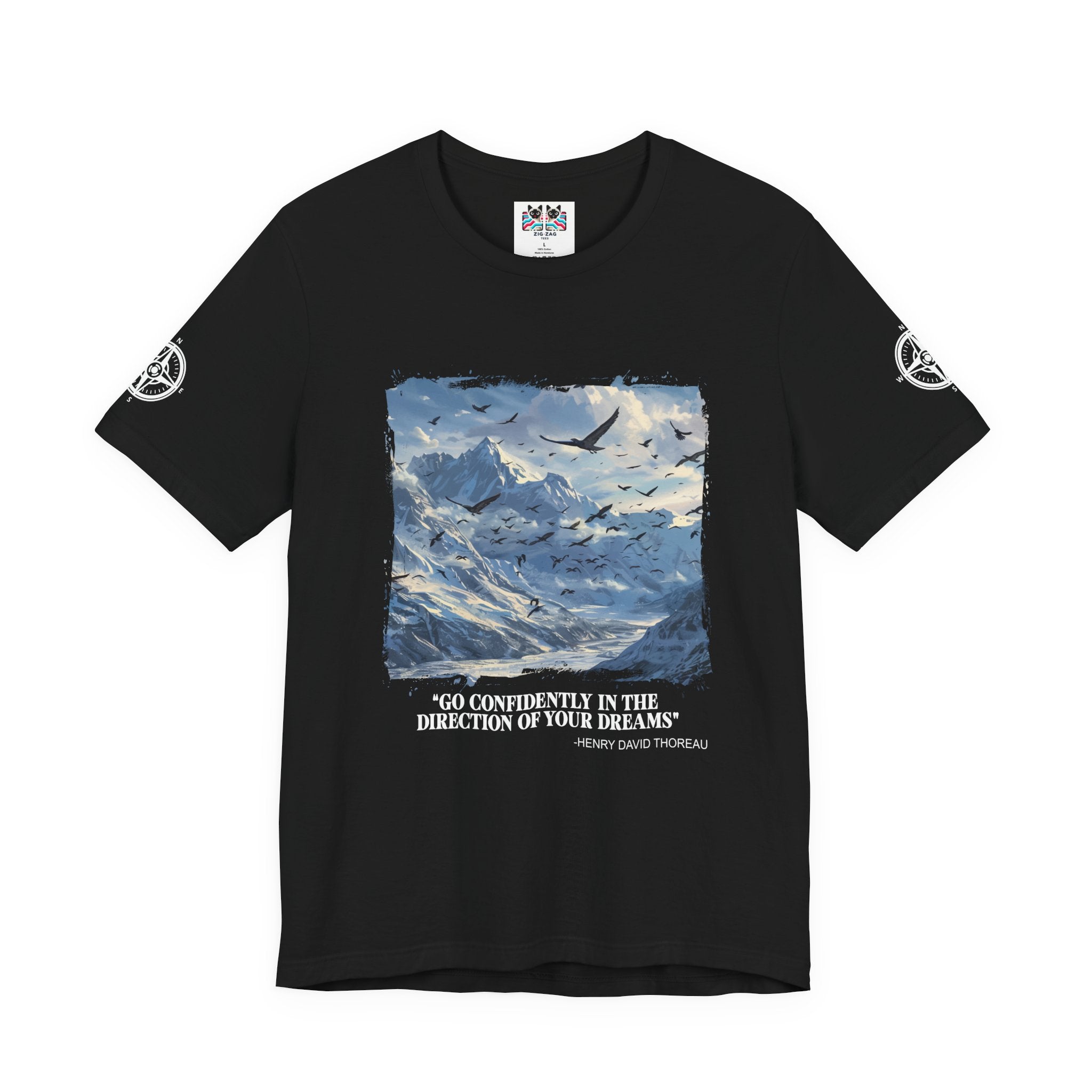 Go Confidently in the Direction of Your Dreams T-Shirt – Henry David Thoreau Quote Graphic Tee