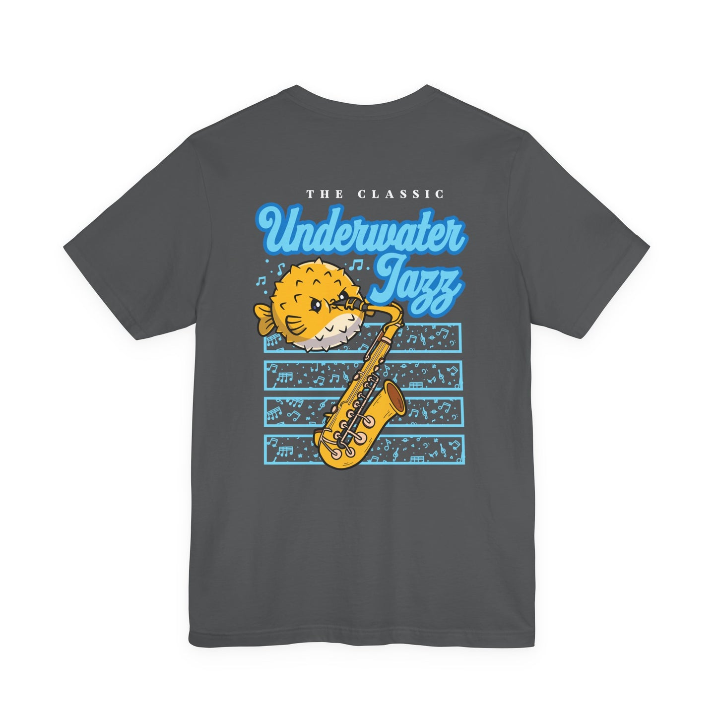 Underwater Jazz Blowfish Saxophone T-Shirt