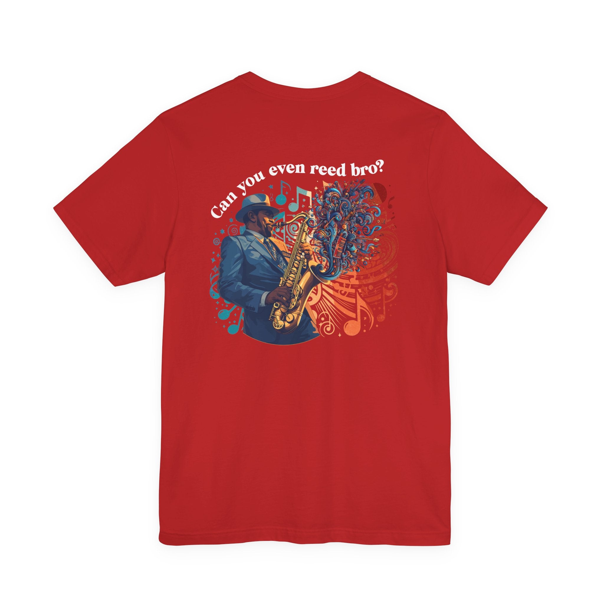 Reed My Lips Saxophone T-Shirt | Funny Jazz Musician Tee