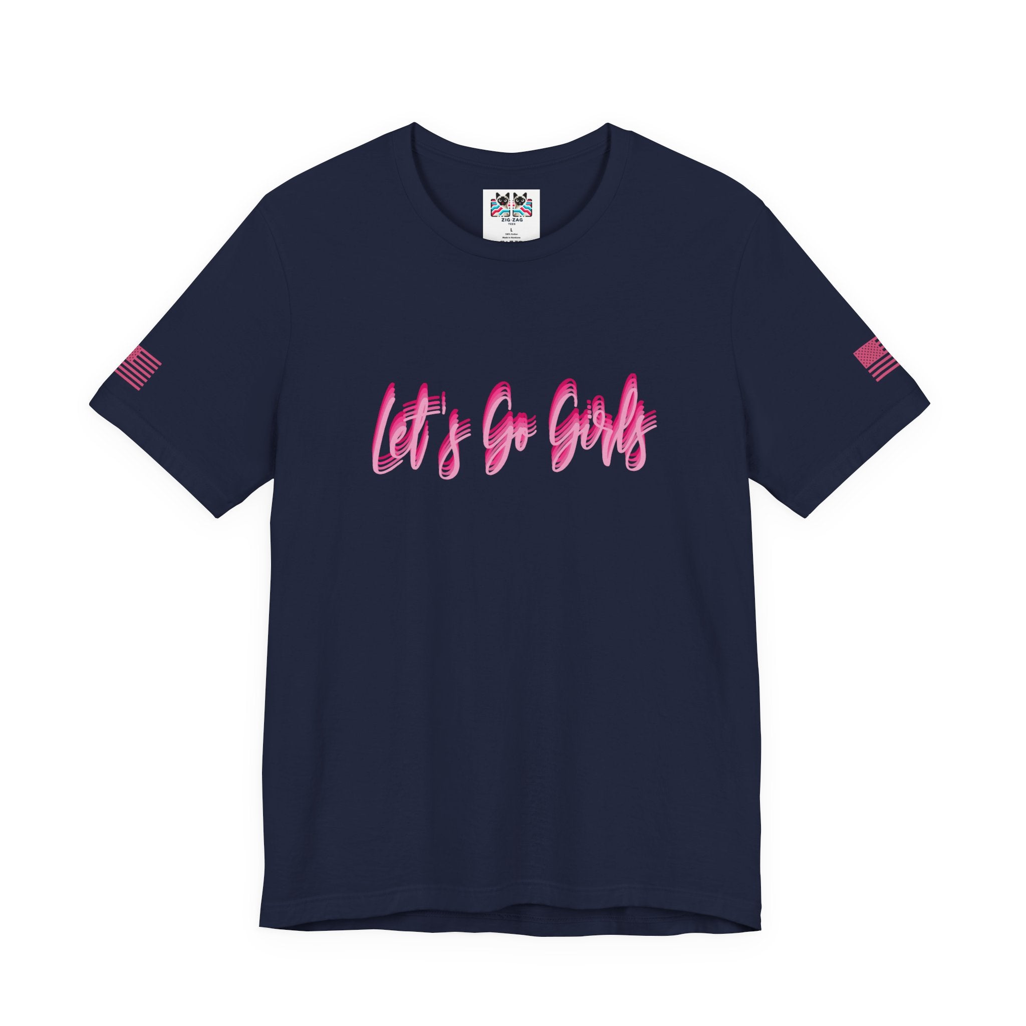 Let's Go Girls T-Shirt – Neon Glow Script Graphic Tee