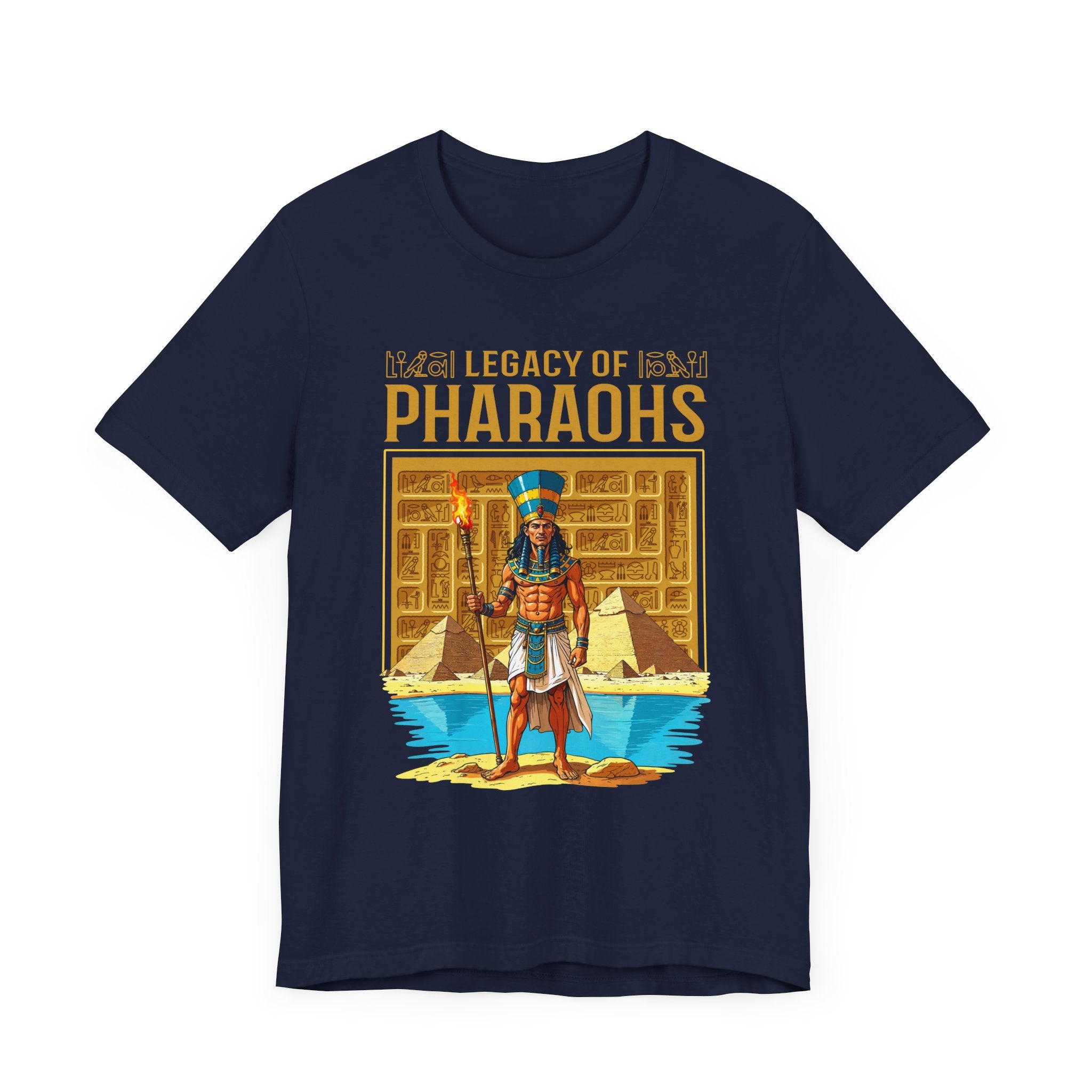 Legacy of Pharaohs Tee, Egyptian History Shirt, Ancient Kings Graphic Tee, Pyramid Power Top, Royal Heritage Gift