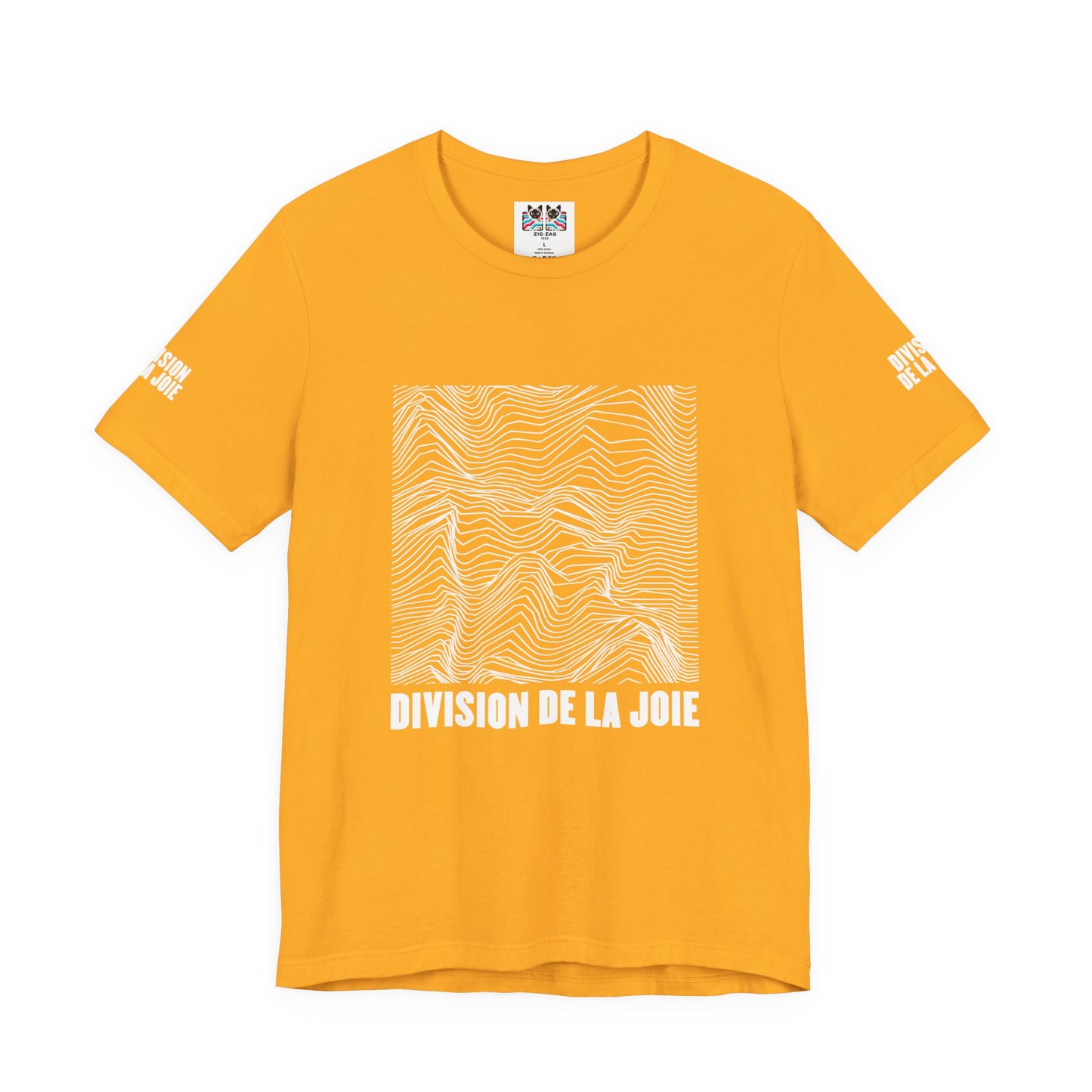 Division De La Joie T-Shirt – French Joy Division Wave Pattern Graphic Tee