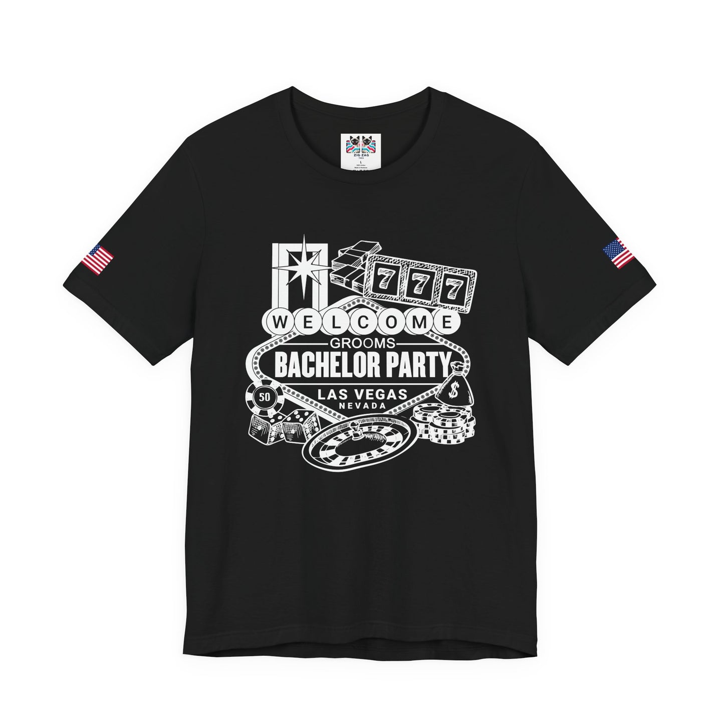 Welcome Grooms Bachelor Party Las Vegas T-Shirt - Vegas Nevada Casino Party Shirt