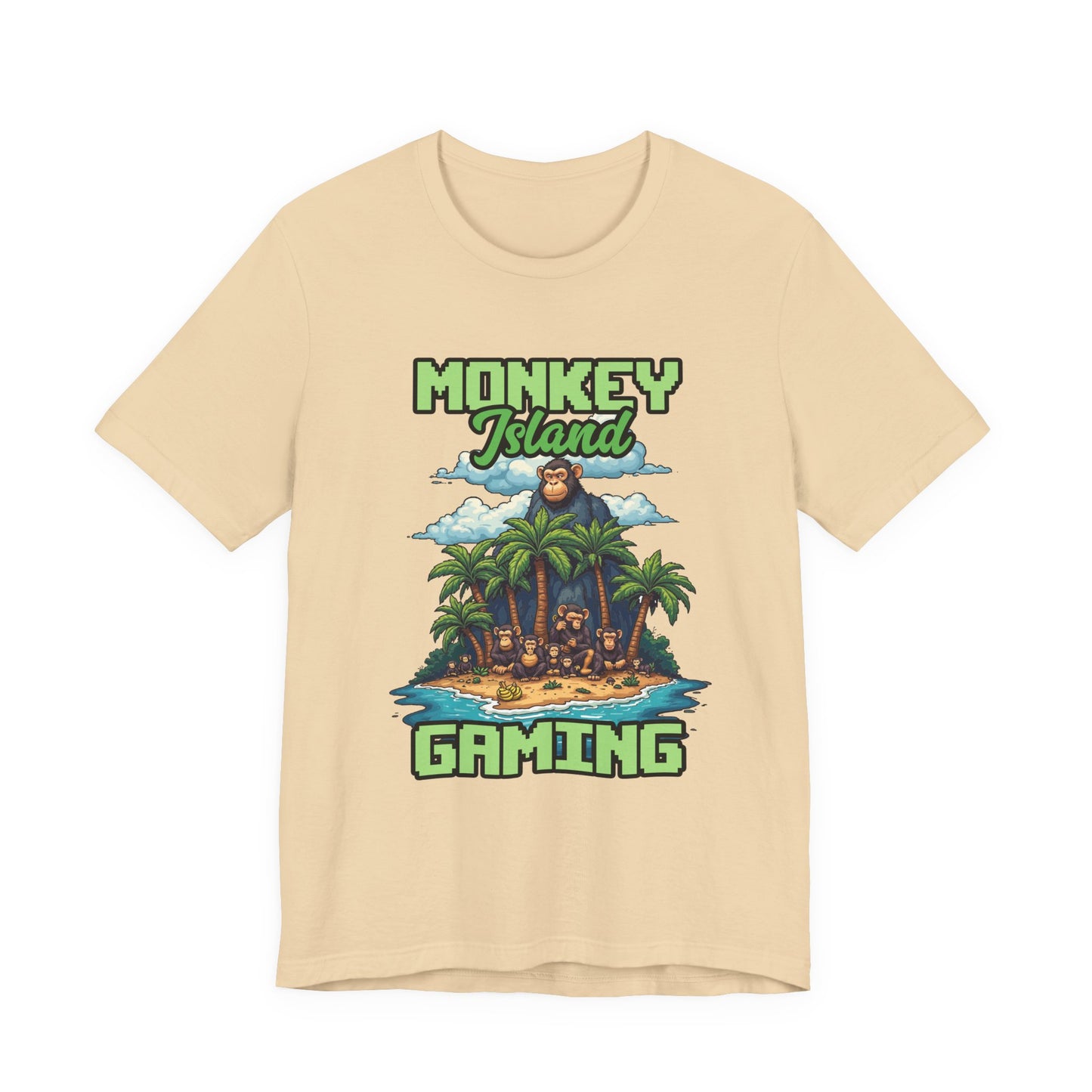 Monkey Island Gaming Tshirt – Giant Gorilla and Monkey Island Graphic