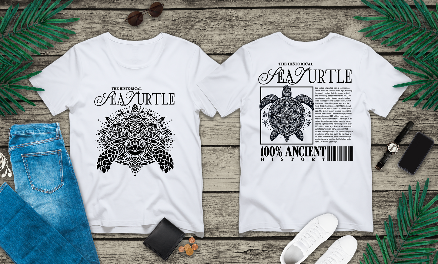The Historical Sea Turtle Mandala Tshirt – Ocean Legend