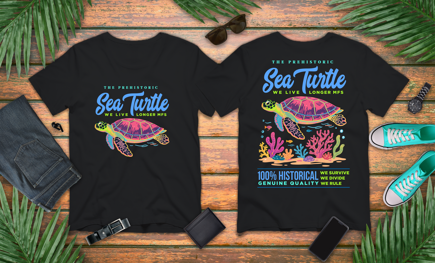 The Prehistoric Sea Turtle Tshirt – Ancient Ocean Survivor