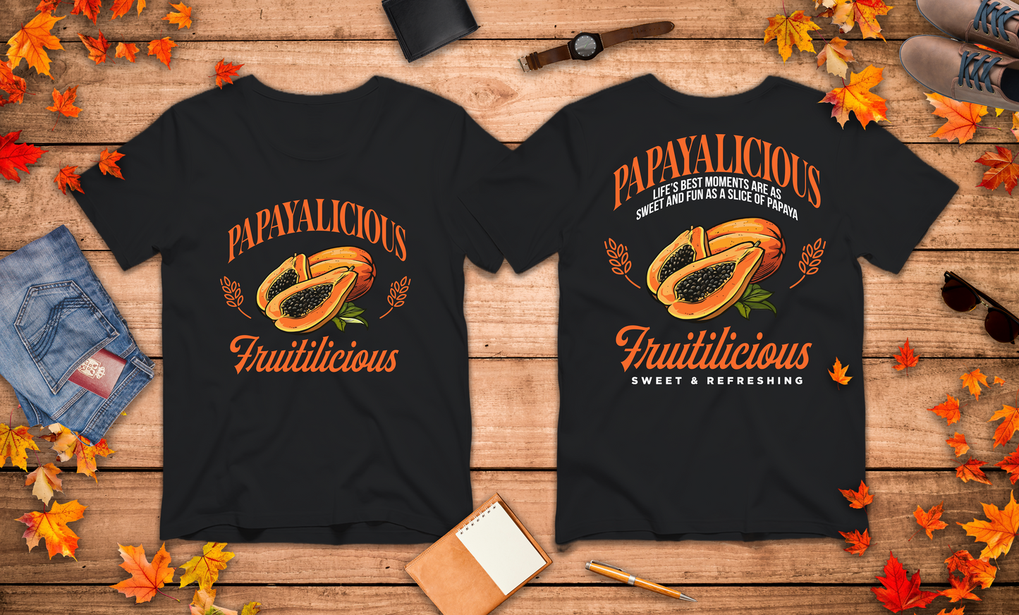 PAPAYALICIOUS Tshirt – FRUTILICIOUS Tropical Vibes