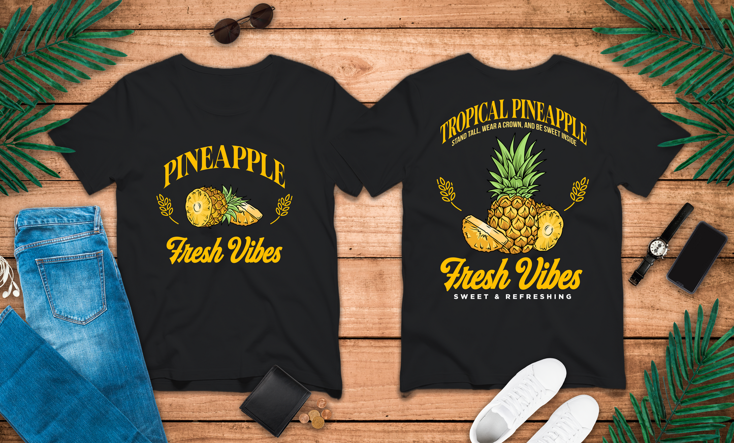 Tropical Pineapple Tshirt – Fresh Vibes