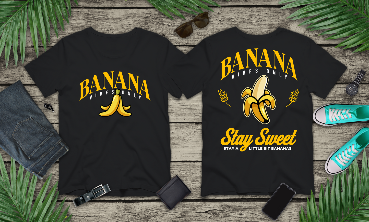Banana Vibes Only Tshirt – Stay Sweet