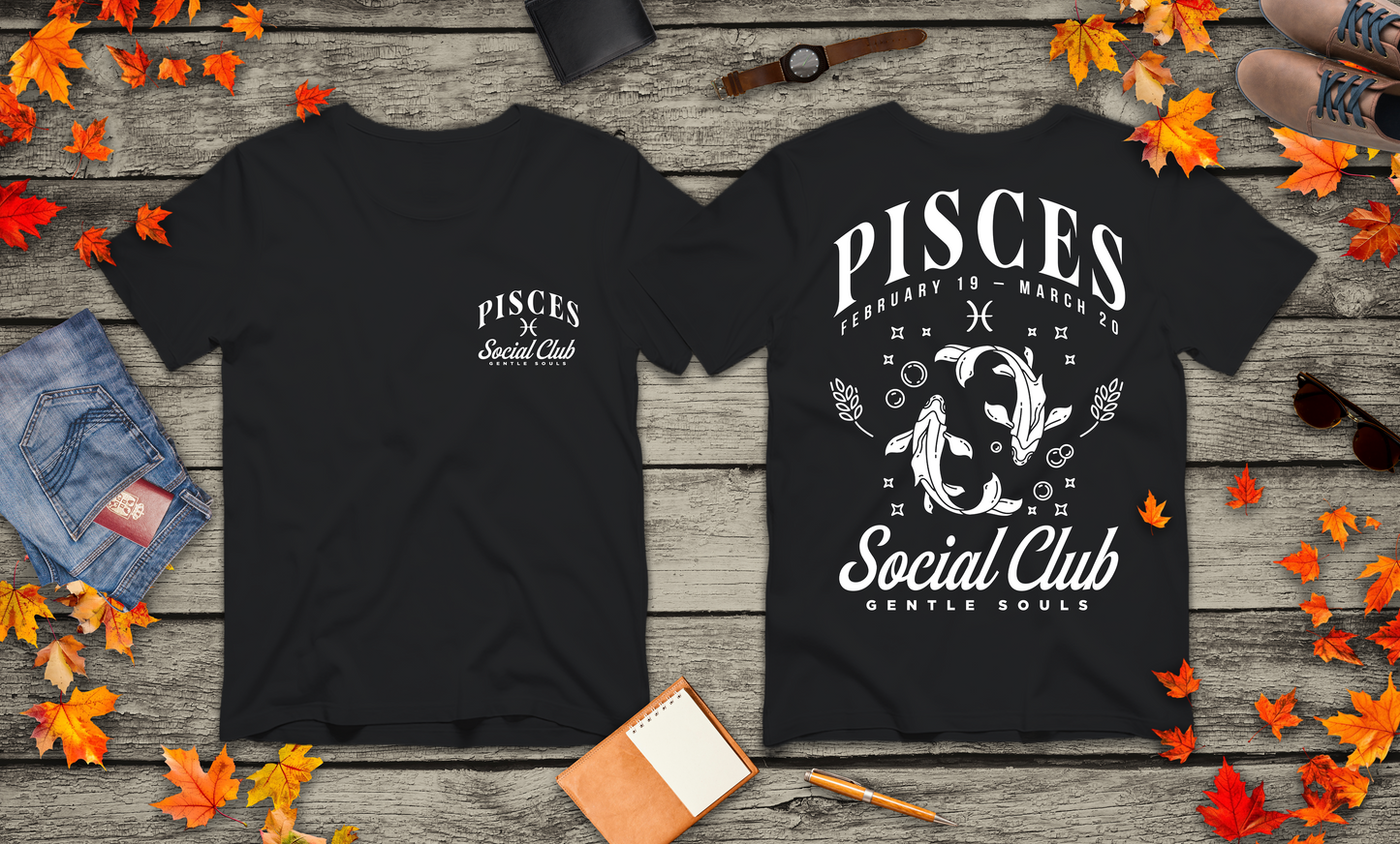 Pisces Social Club T-Shirt – Gentle Souls Edition