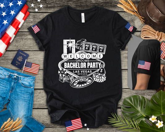 Lucky Shirt Casino T-Shirt - Front Design Gamble With My Lucky Charm Vegas