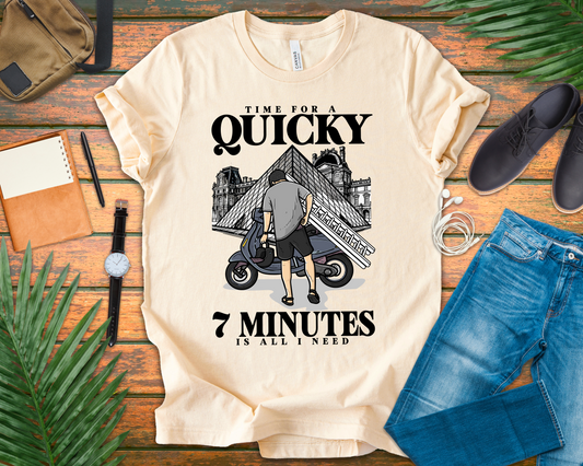 Time for a Quicky – 7 Minutes Louvre Heist T-Shirt
