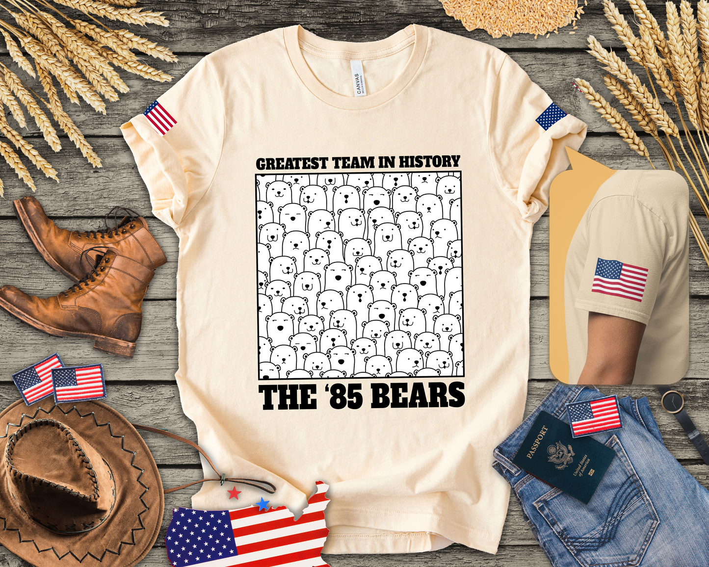 Greatest Team in History The 85 Bears T-Shirt - Chicago Bears Super Bowl XX Humor
