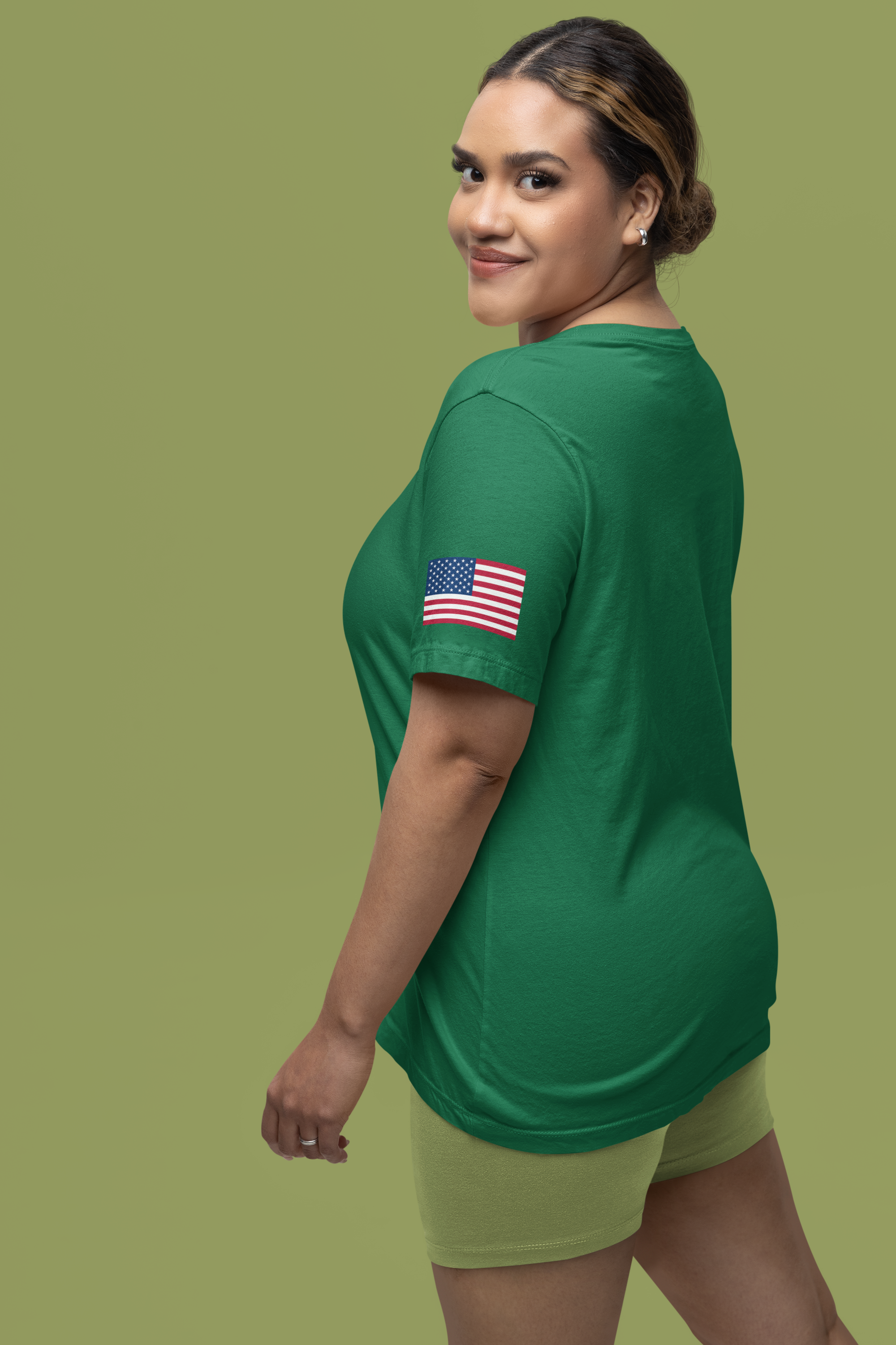 Washington The Evergreen State Embroidery-Style Mountain River Graphic T-Shirt | Pacific Northwest Nature Tee | WA Souvenir