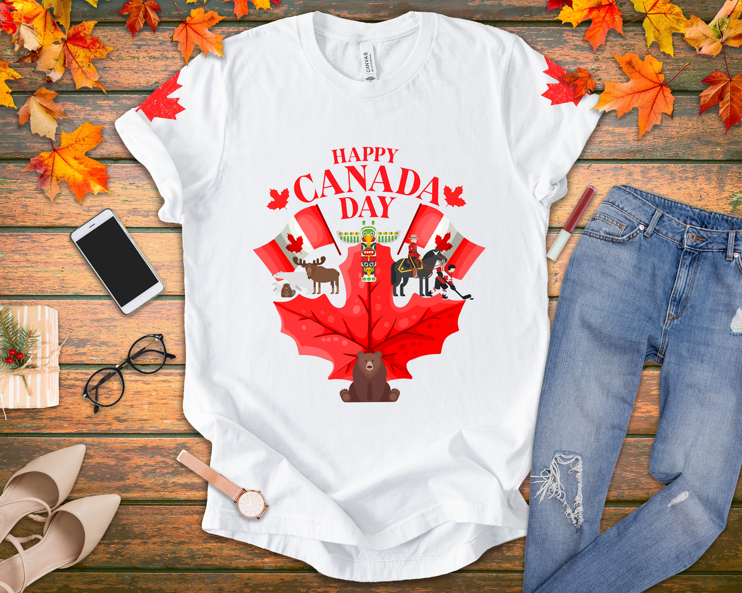 Happy Canada Day Maple Celebration T-Shirt