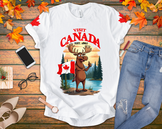 Visit Canada Moose Welcome T-Shirt