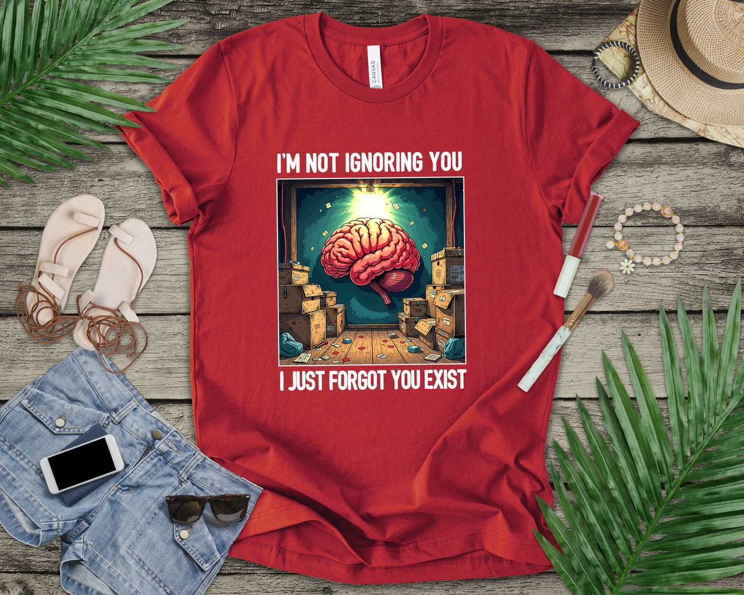 I’m Not Ignoring You I Just Forgot You Exist Tee, Selective Memory Humor Shirt, Forgetful Personality Graphic Tee, Funny Ghost Mode Gift