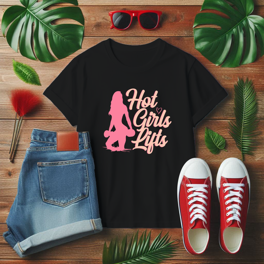 Hot Girl Lifting - Strong Women’s Fitness T-Shirt