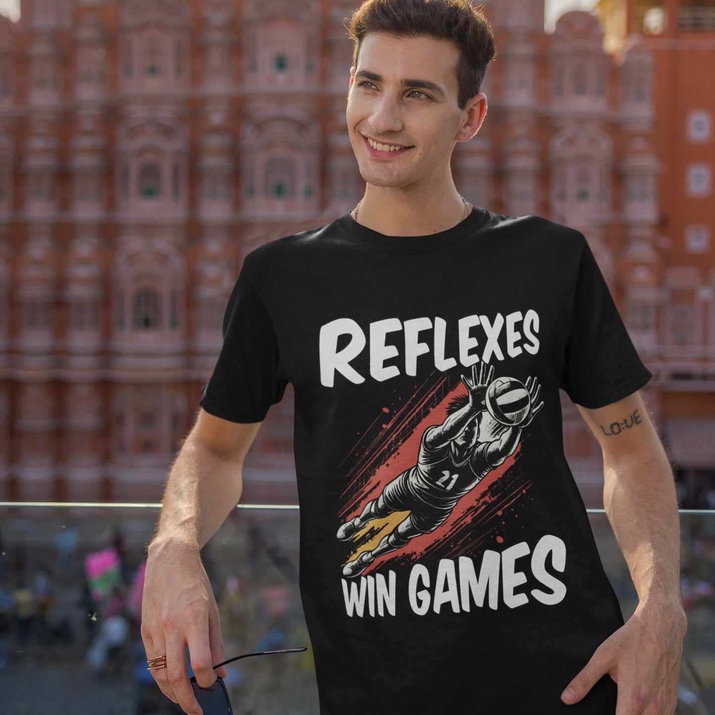 Reflexes Win the Games | Diving Player Graphic T-Shirt