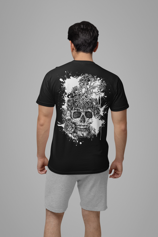 Dark Forest Spirit Skull Tree Horror T-Shirt