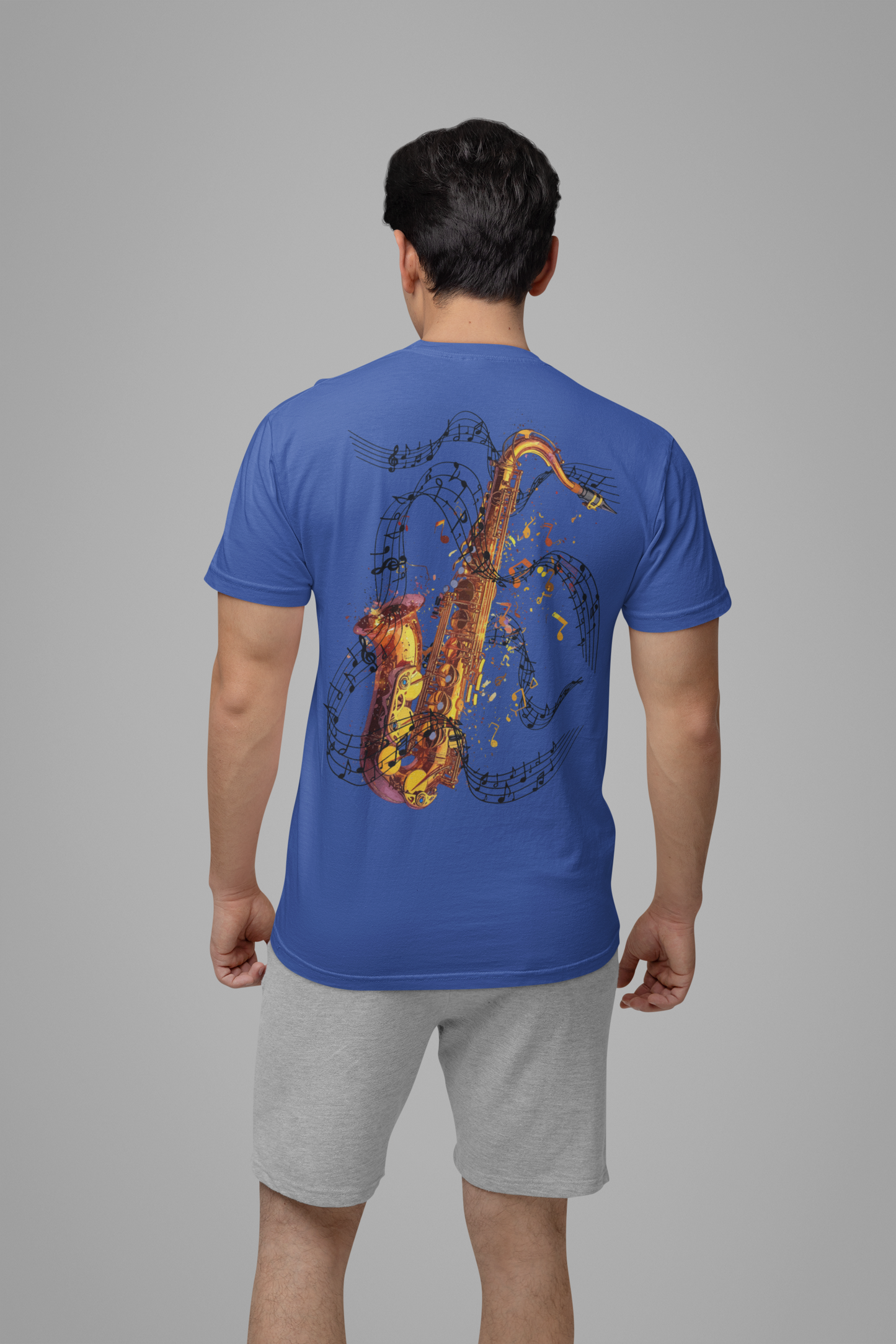 Gold on the Outside Jazz on the Inside Saxophone T-Shirt