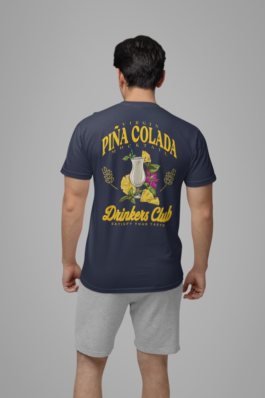 Virgin Pina Colada Mocktail Drinkers Club Tshirt – Satisfy Your Taste