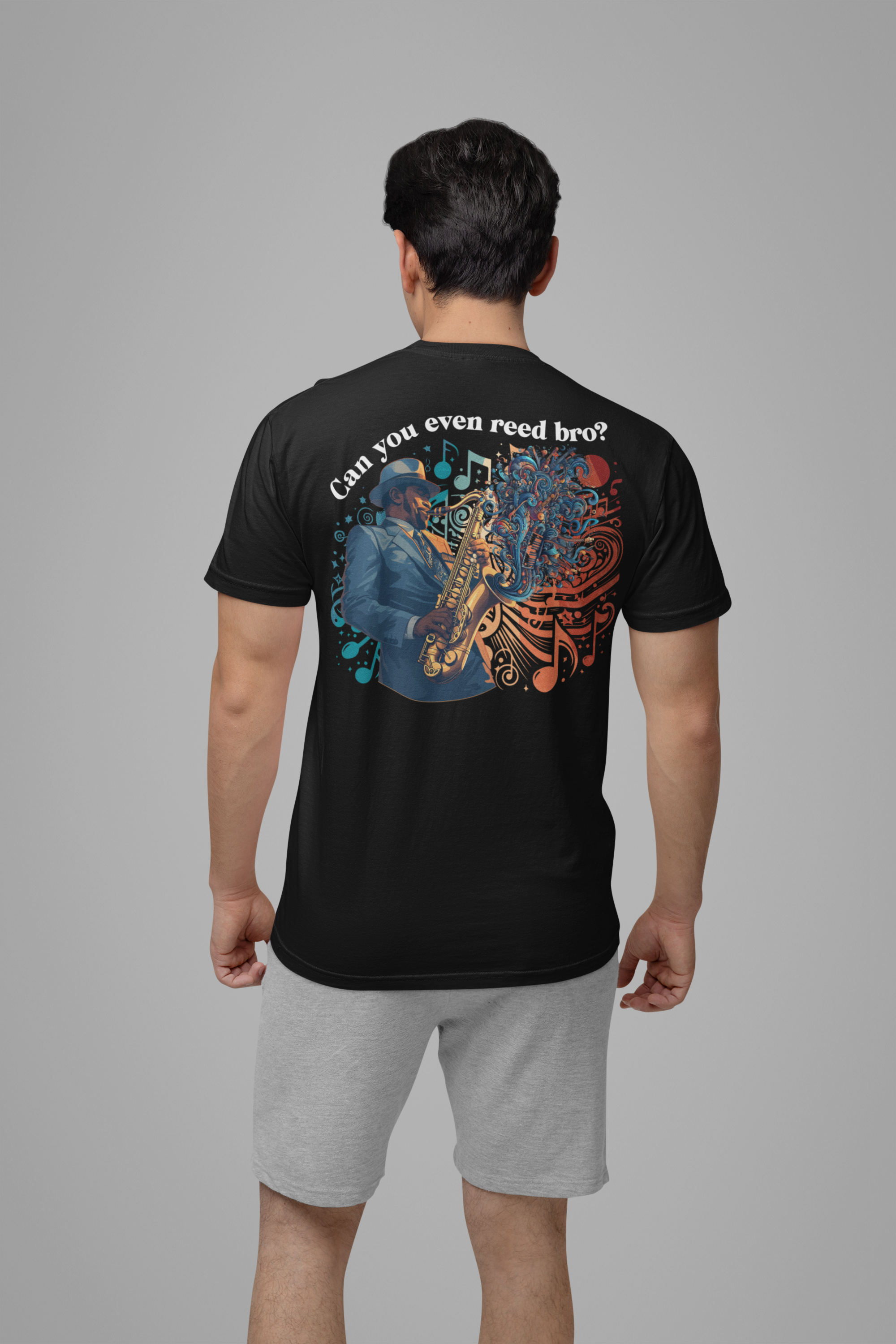 Reed My Lips Saxophone T-Shirt | Funny Jazz Musician Tee