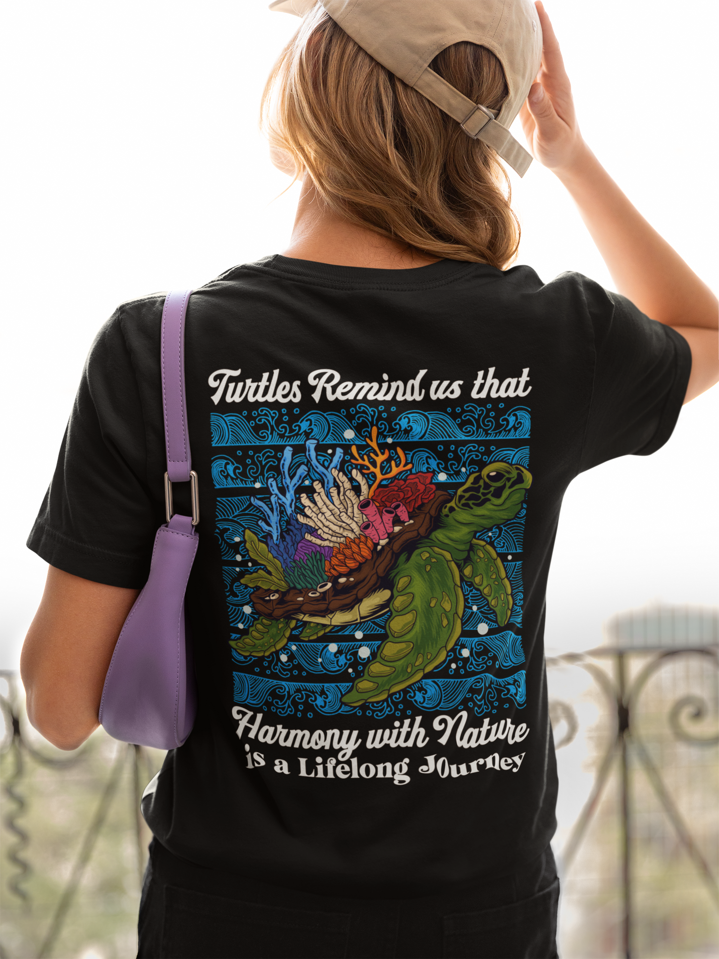 Harmony with Nature Turtle Tshirt – A Lifelong Journey