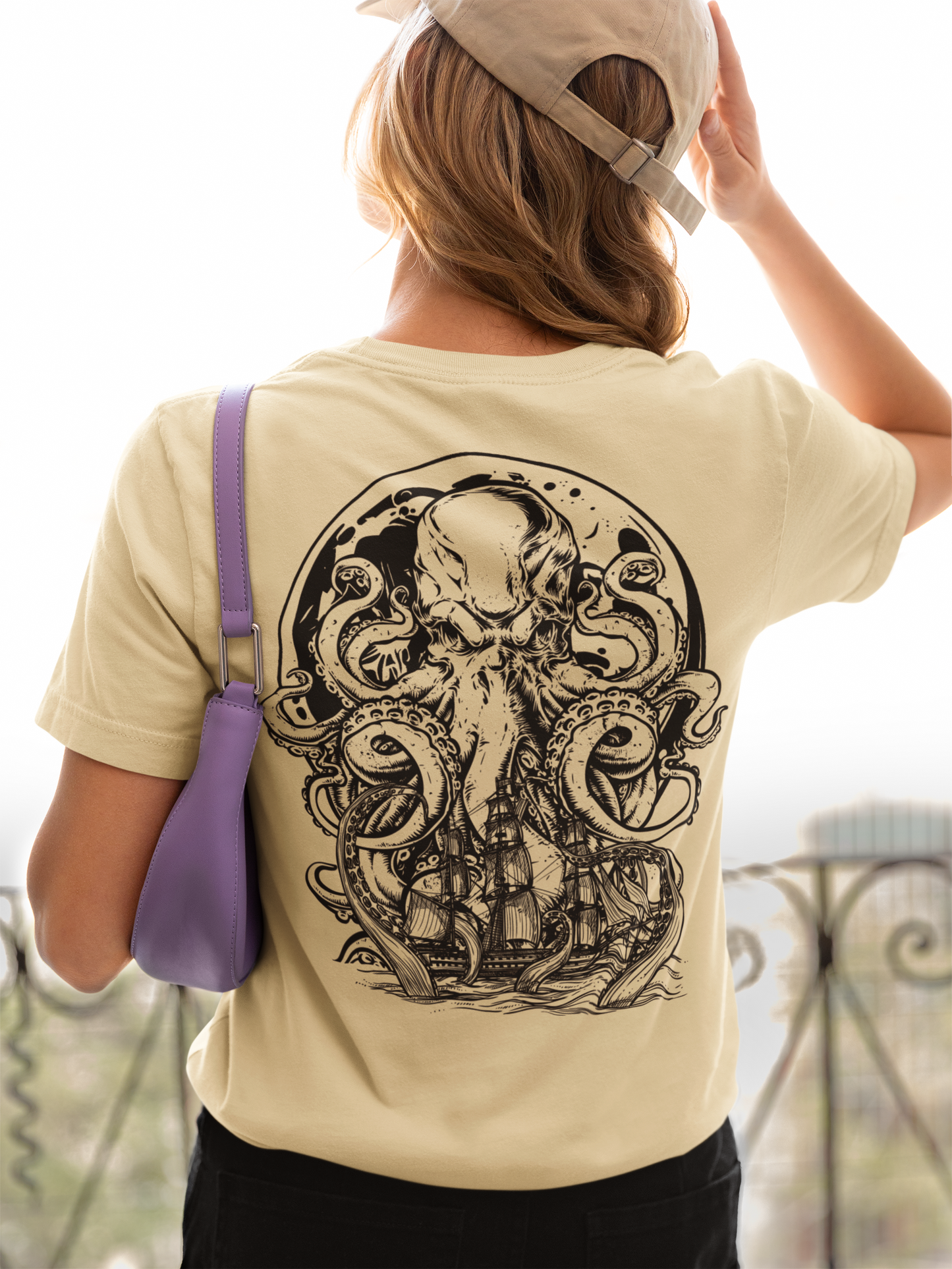 The Kraken Sea Monster Ship Attack T-Shirt