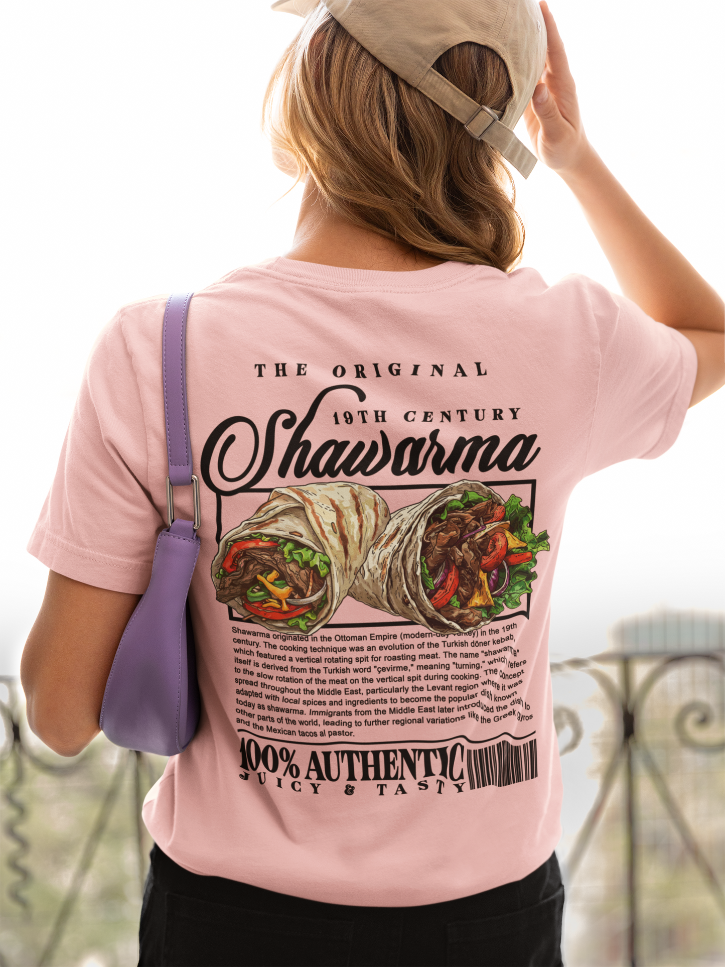 The Classic Shawarma 19th Century Tshirt – Middle Eastern Culinary Icon