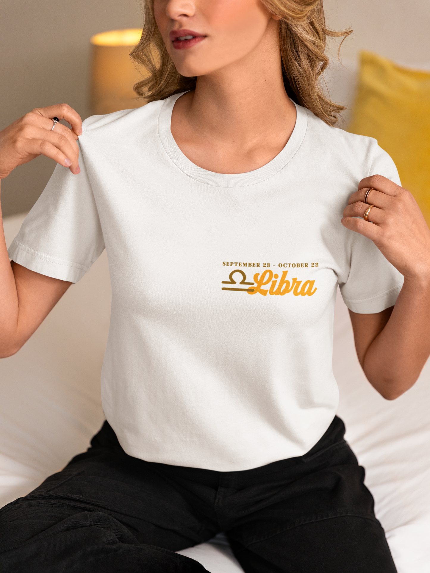 Libra Zodiac T-Shirt – Peace Is My Greatest Treasure Zodiac Wheel