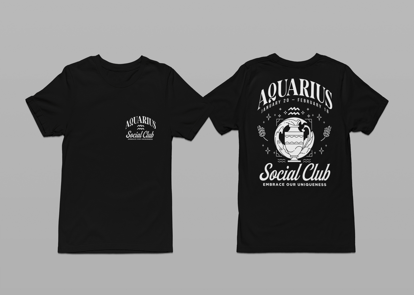 Aquarius Social Club T-Shirt – Embrace Our Uniqueness
