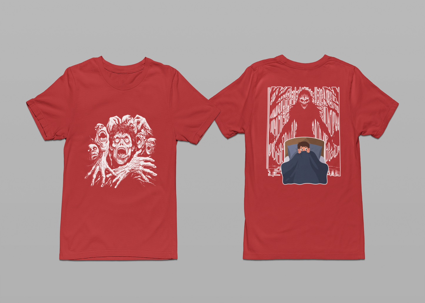 Night Terrors Monsters Under the Bed Horror T-Shirt