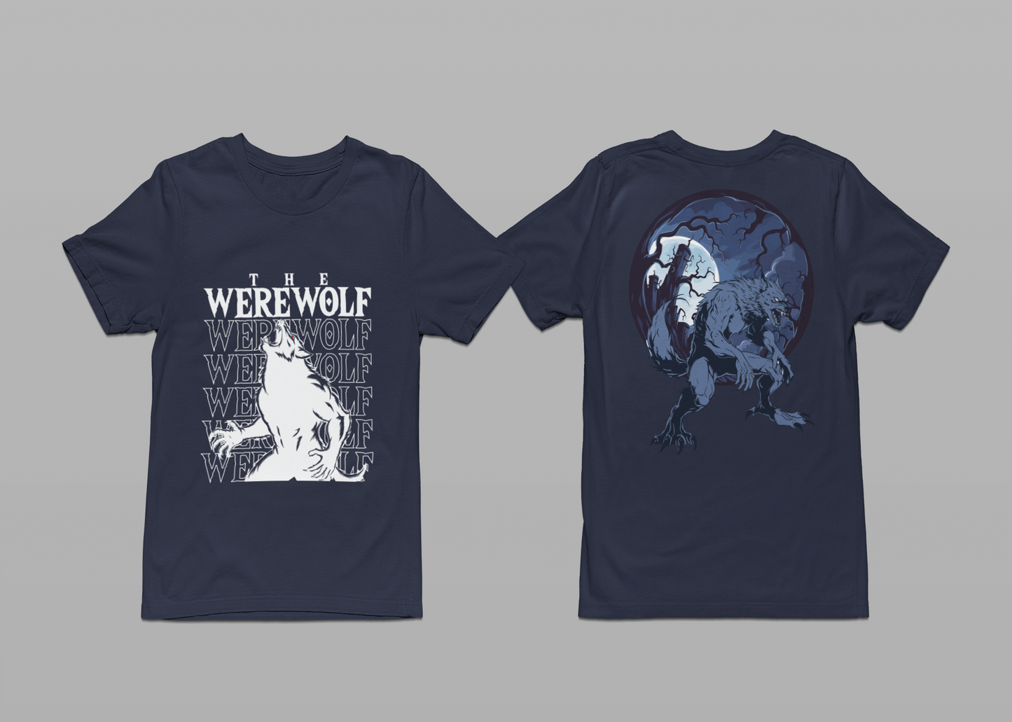 The Werewolf Full Moon Forest Howling Horror T-Shirt