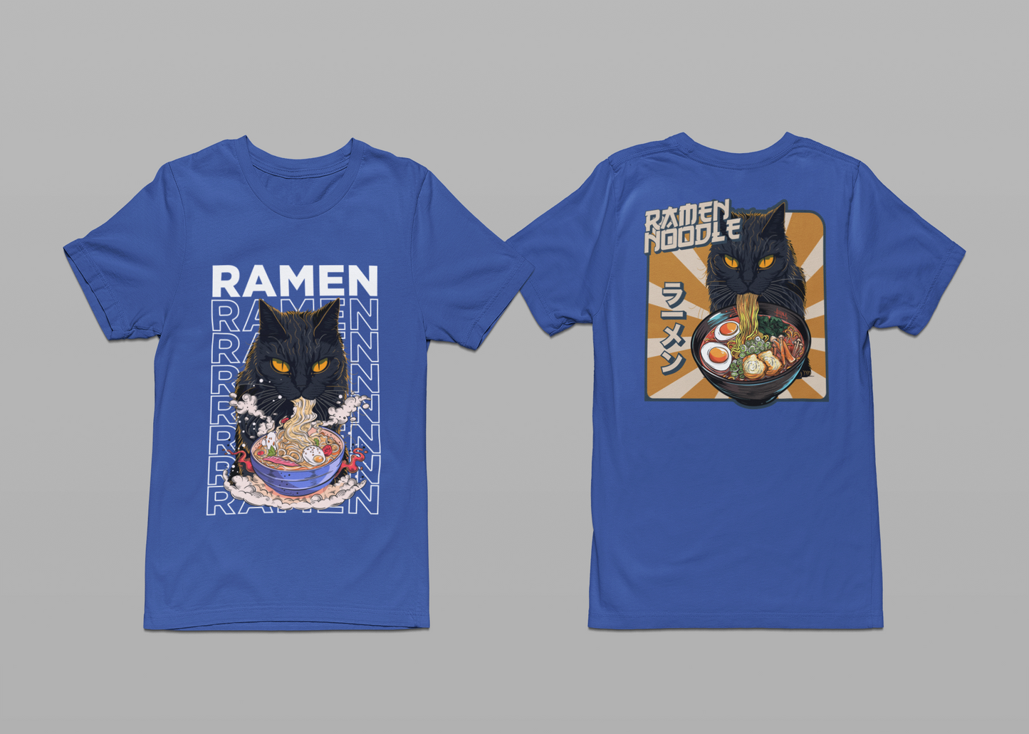 Ramen Cat Noodles Japanese Food Lover T-Shirt