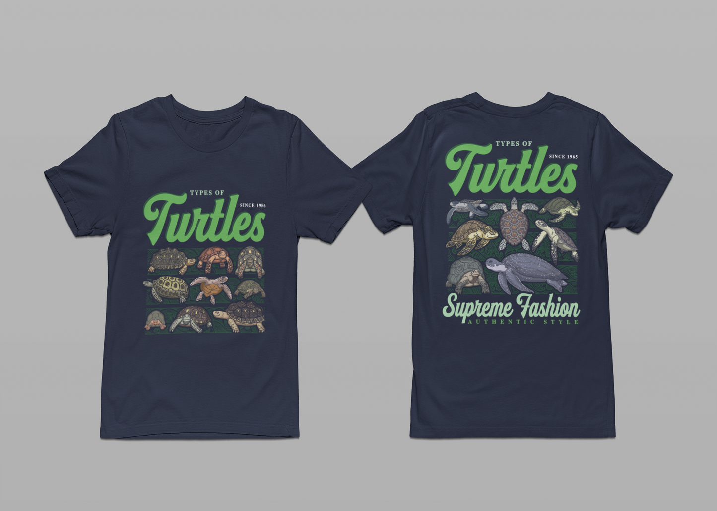 Types of Turtles Tshirt – Supreme Fashion