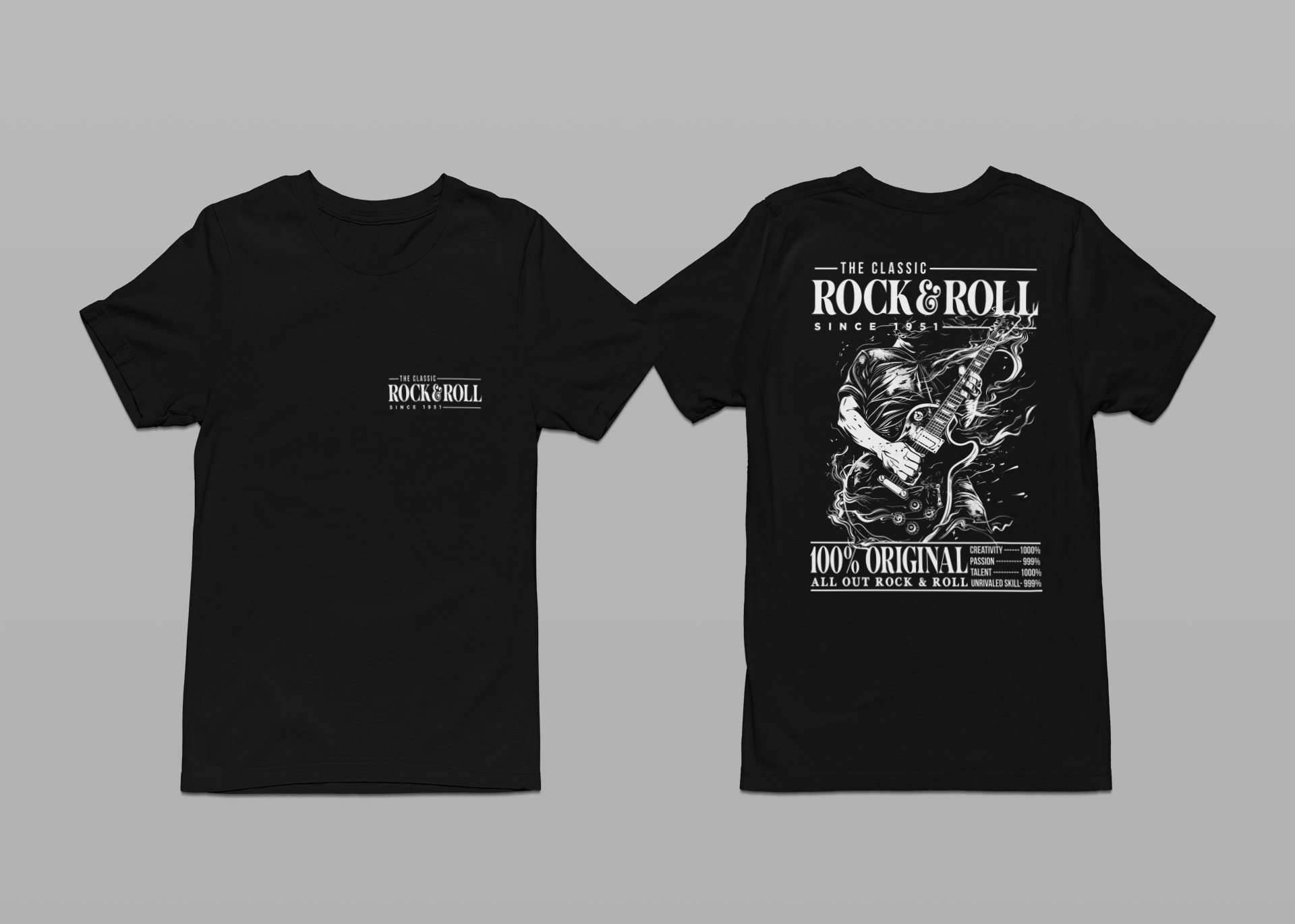 The Classic ROCK & ROLL since 1951 Guitar Tee