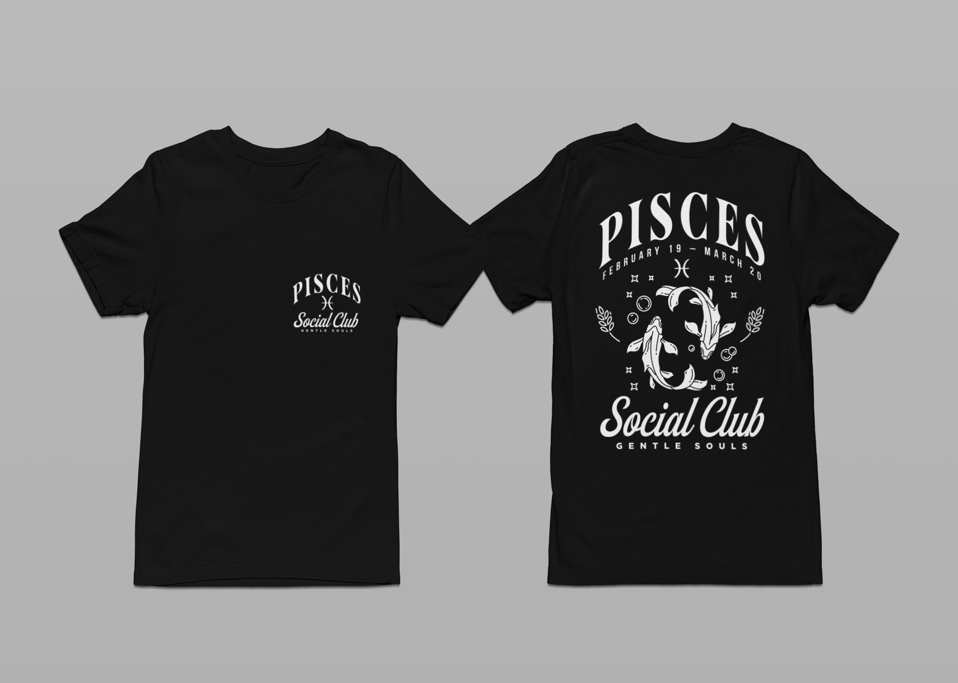 Pisces Social Club T-Shirt – Gentle Souls Edition