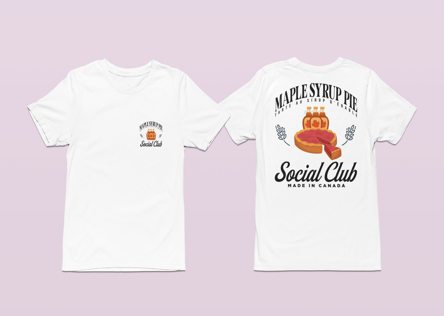 Maple Syrup Pie T-Shirt – Featuring Classic Canadian Dessert Graphic