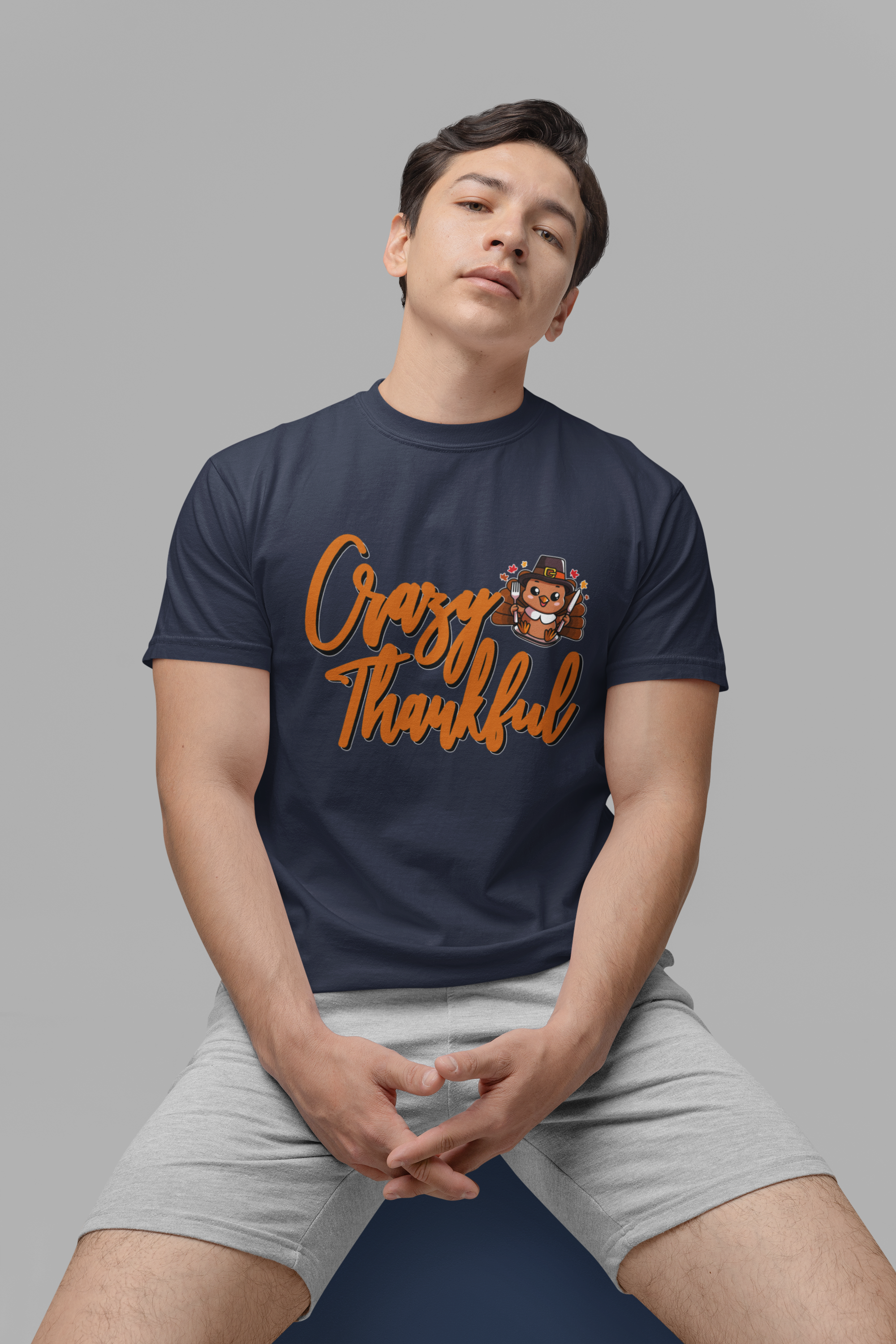 Crazy Thankful Baby Turkey T-Shirt