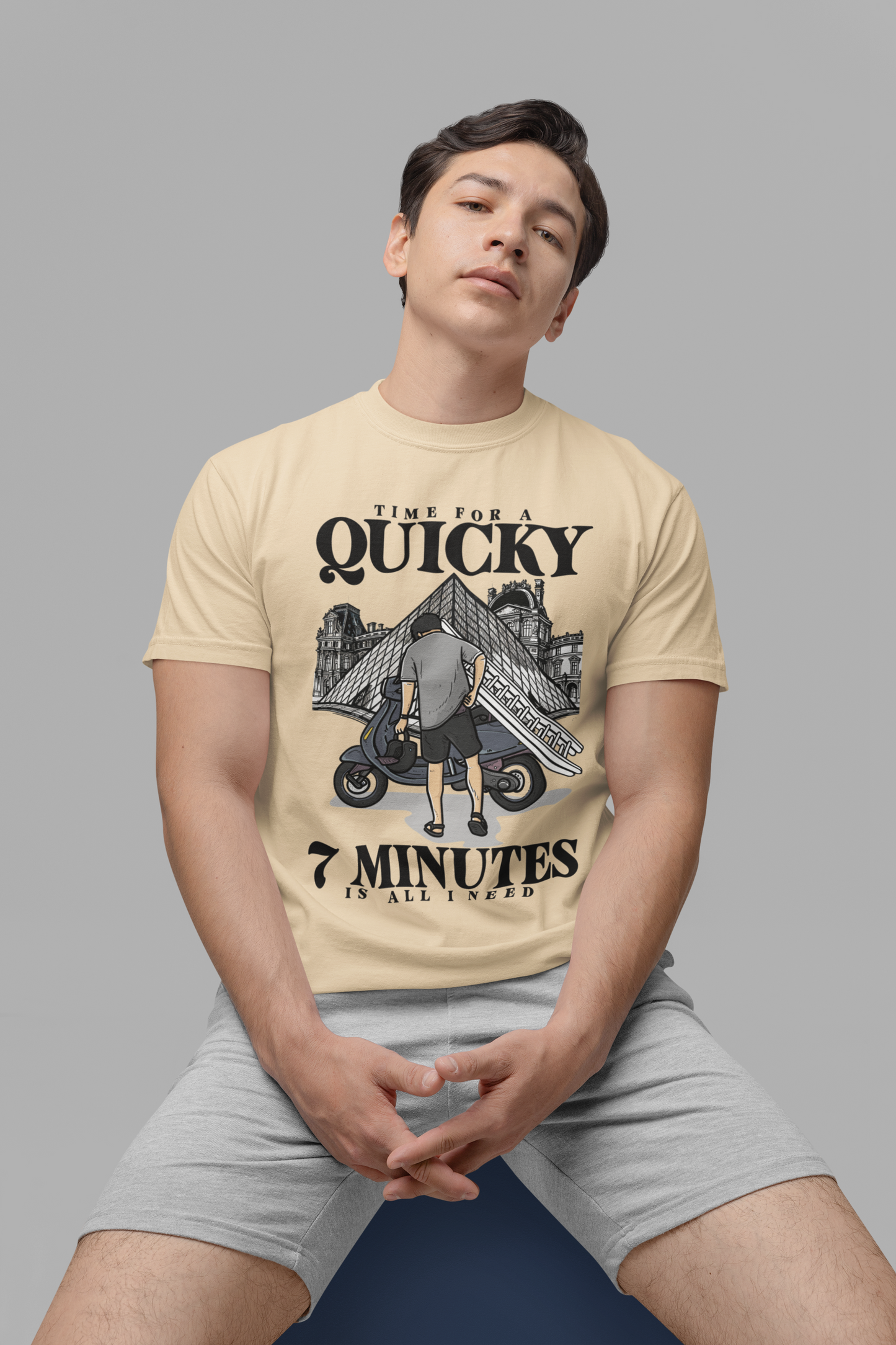 Time for a Quicky – 7 Minutes Louvre Heist T-Shirt