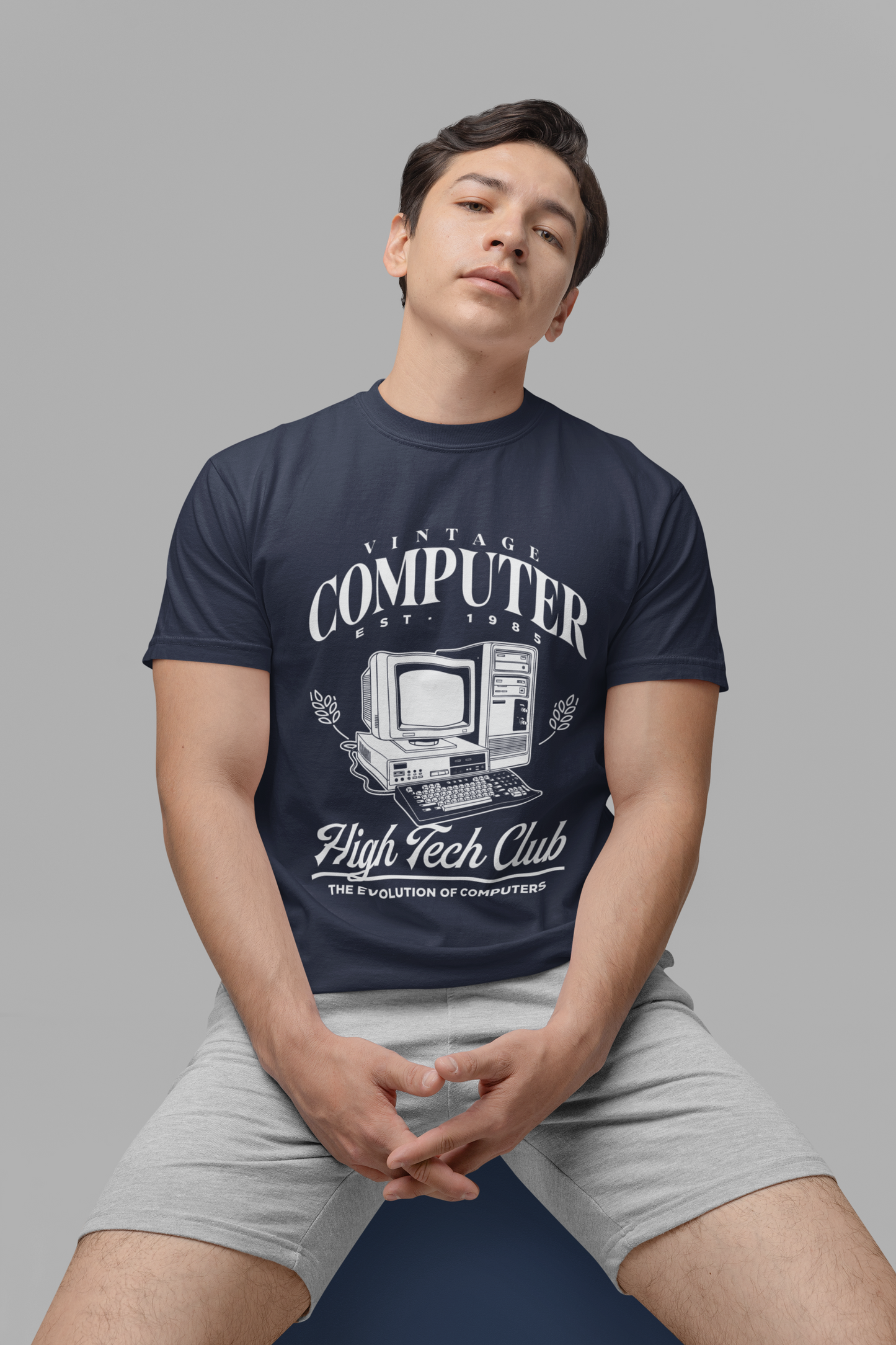Vintage Computer Est 1985 Tshirt – High Tech Club Evolution
