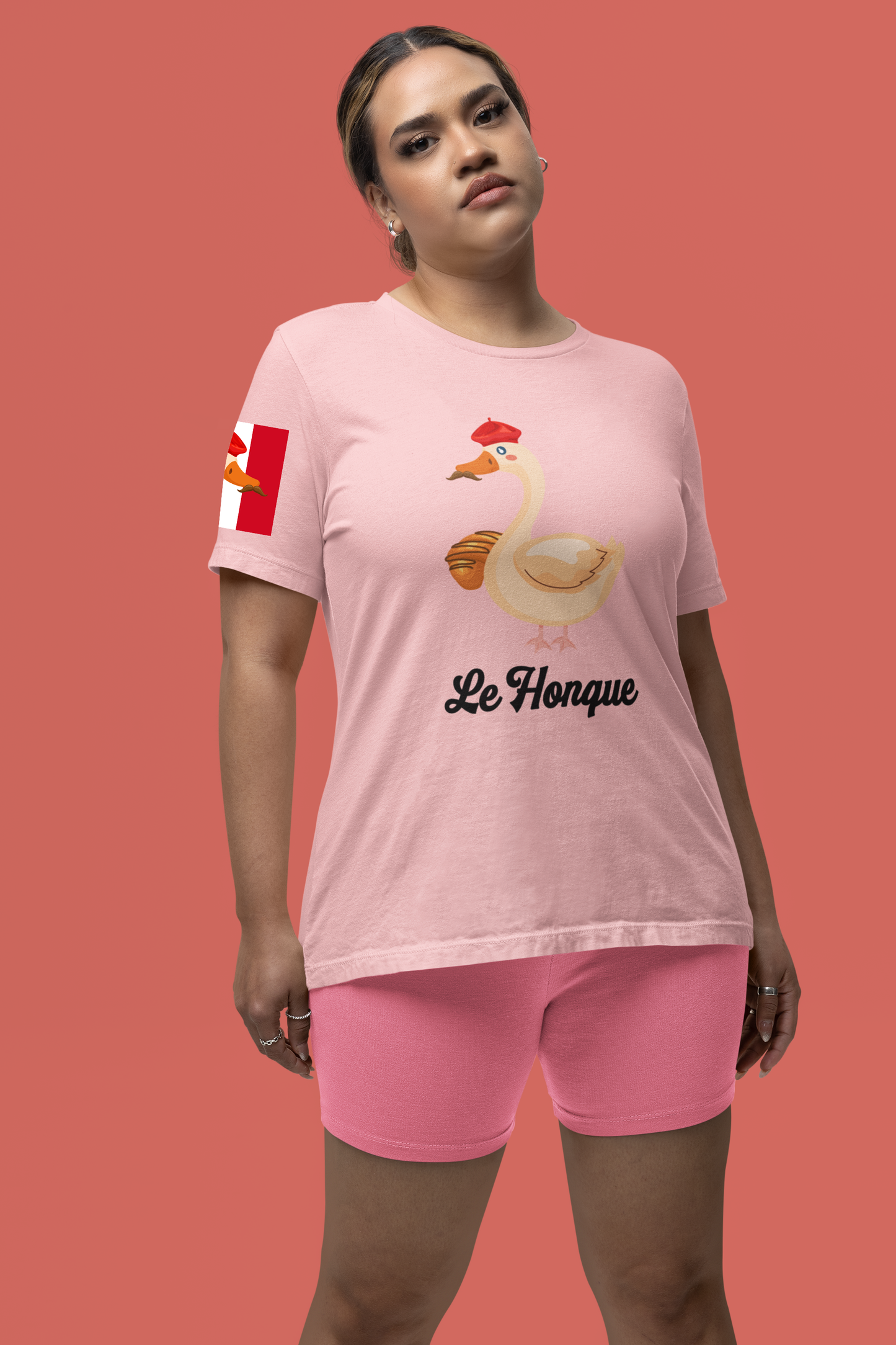 Le Honque Goose T-Shirt – Funny French Beret Goose Meme Graphic Tee