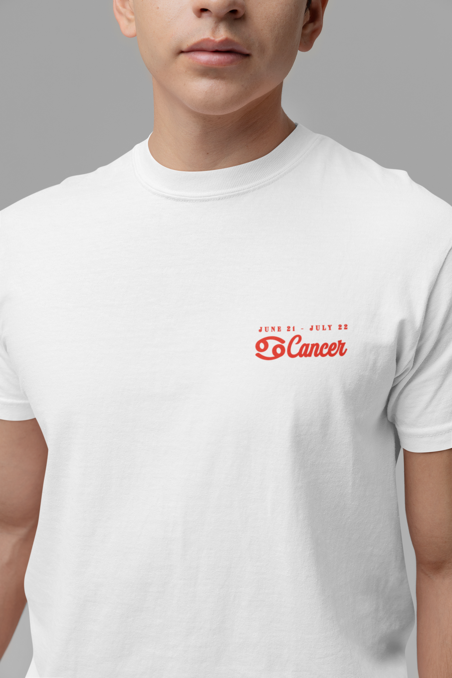 Cancer Zodiac T-Shirt – Crab with Astrological Wheel and Water Element