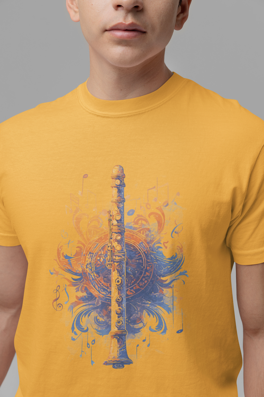 Classic Colorful Flute Music Notes Classical Flute T-Shirt