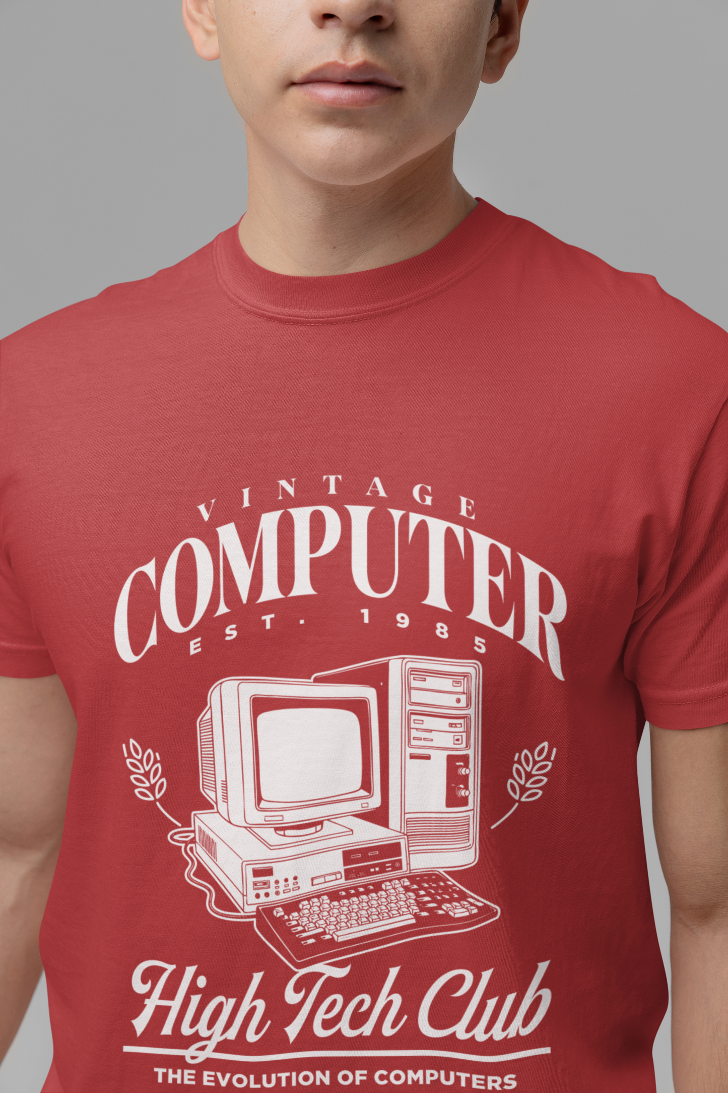 Vintage Computer Est 1985 Tshirt – High Tech Club Evolution