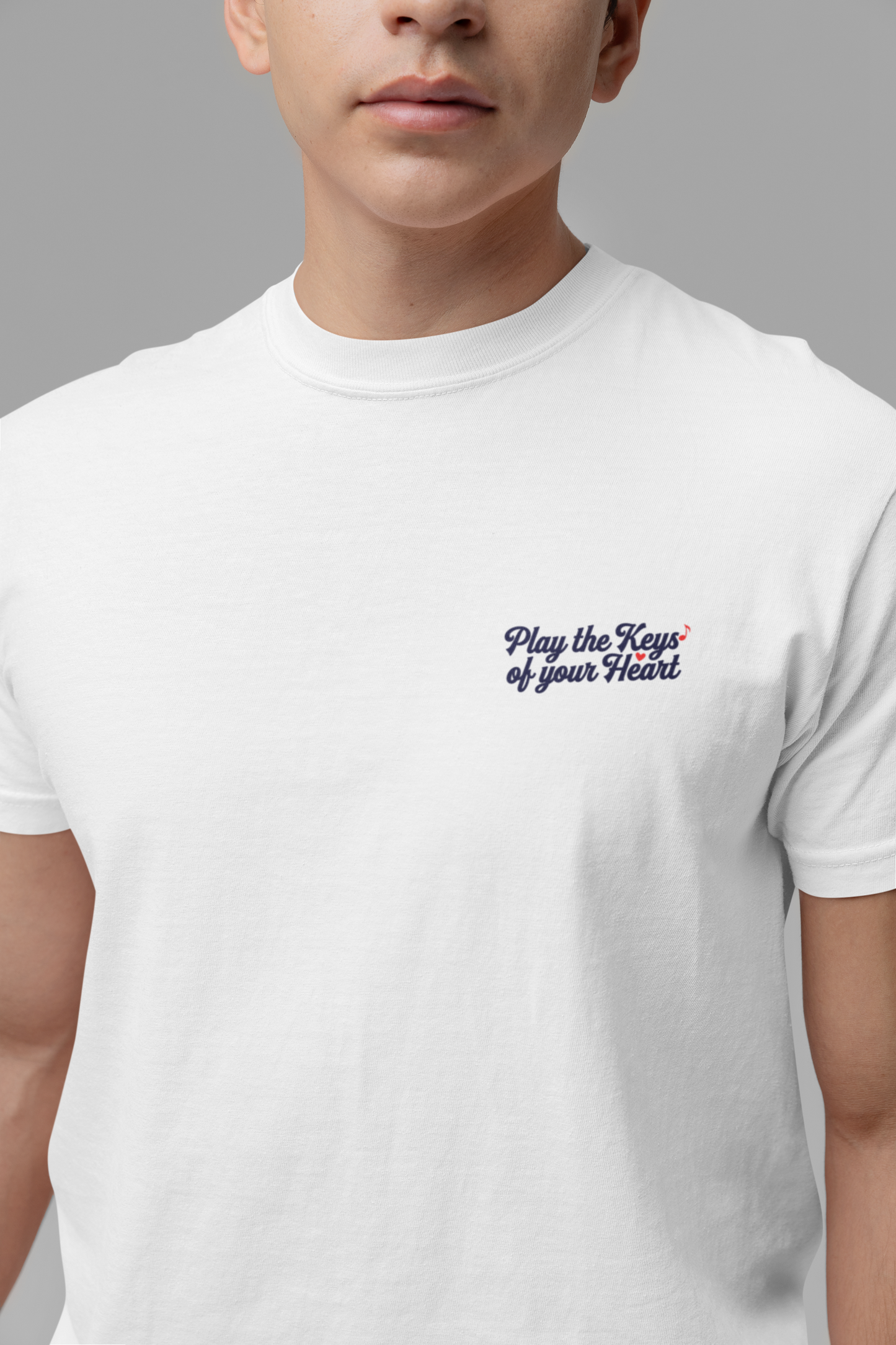 Grand Piano Keys of the Heart T-Shirt – Musician Artistic Graphic